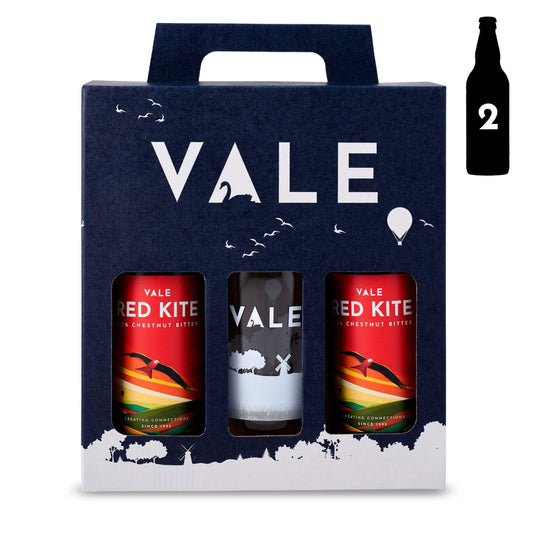 Gift Set - 2 x Red Kite + Glass