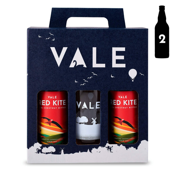 Gift Set - 2 x Red Kite + Glass